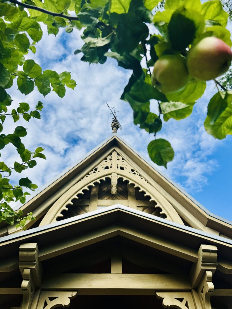 Ateljeemuuseumi katusehari ja tuulelipp